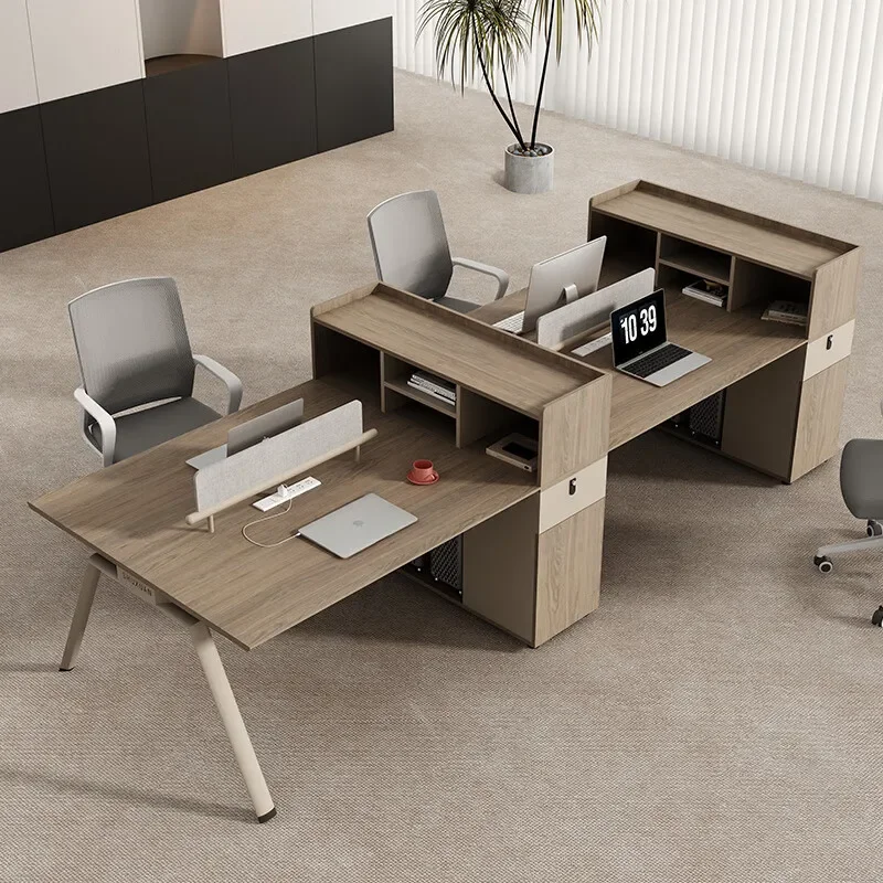 Finance desk, staff desk, office with screen station, face-to-face booth, staff station, office