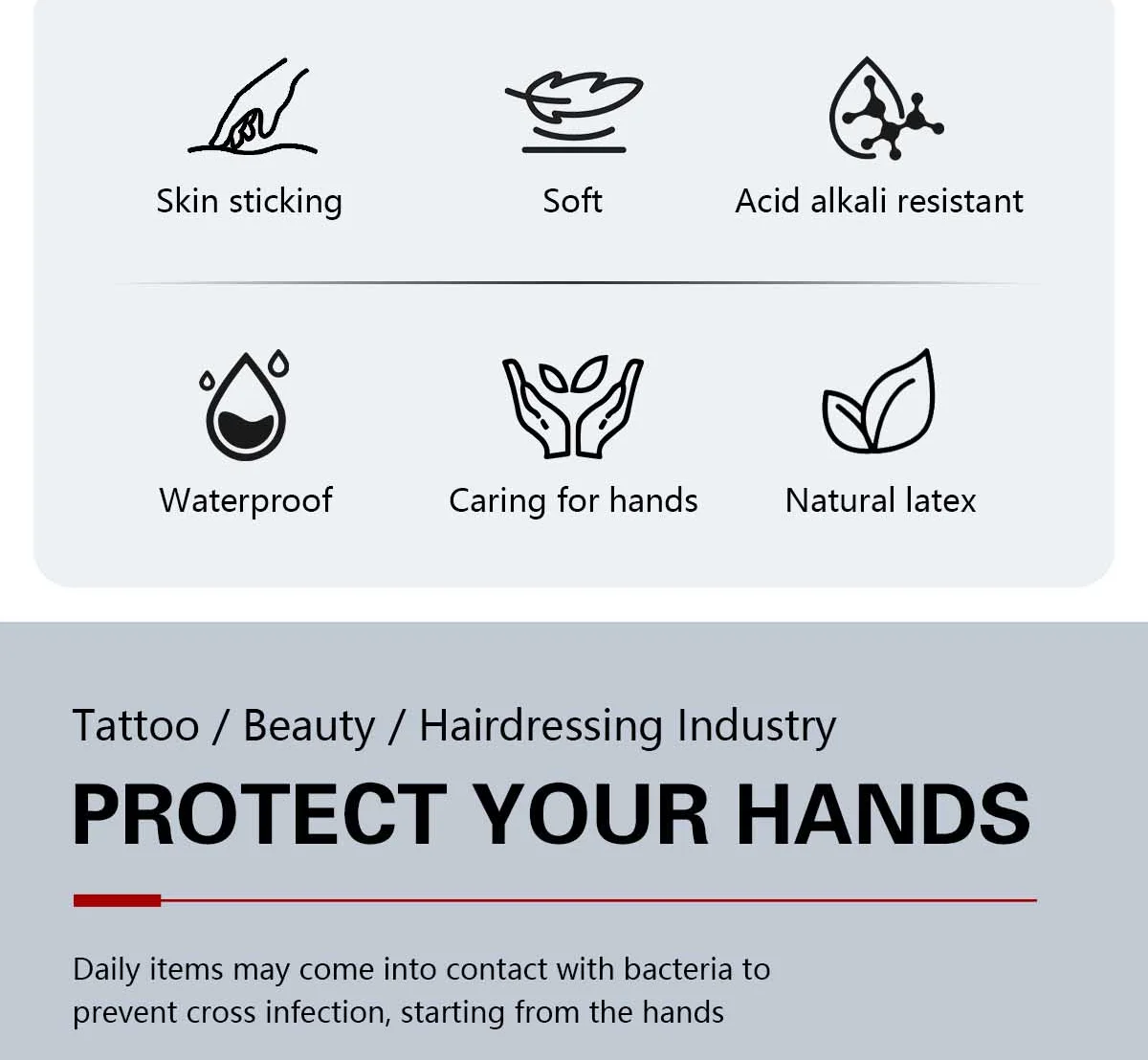 Hitzebeständige Handschuhe für Friseursalons, wiederverwendbar, dickeres Haar, zum Färben von Gummihandschuhen, Zubehör für Friseurbedarf – Detail 2