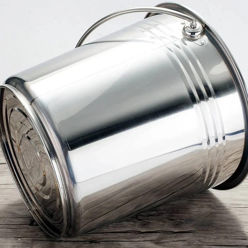 

Large Capacity Stainless Steel Trash Can Comfortable Use Lid Design Prevent Odor Home Kitchen Accessory