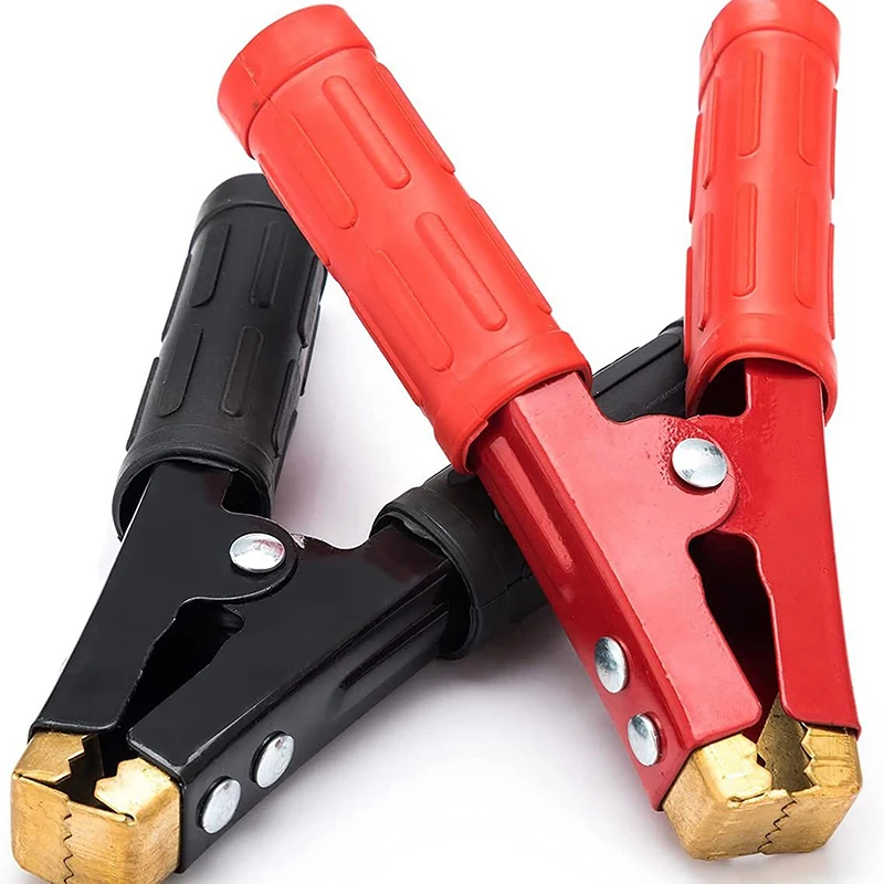 New 2pcs 1000A Heavy Duty Copper Alligator Clips Terminal Test Electrical Battery Crocodile Clamp For Jumper Cables Boost