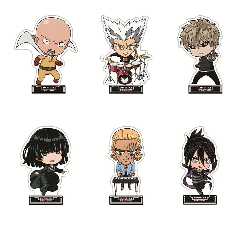 10CM Anime ONE PUNCH MAN  Acrylic Stand  King/Zombieman/Superalloy Darkshine Figure Stand Halloween Gifts