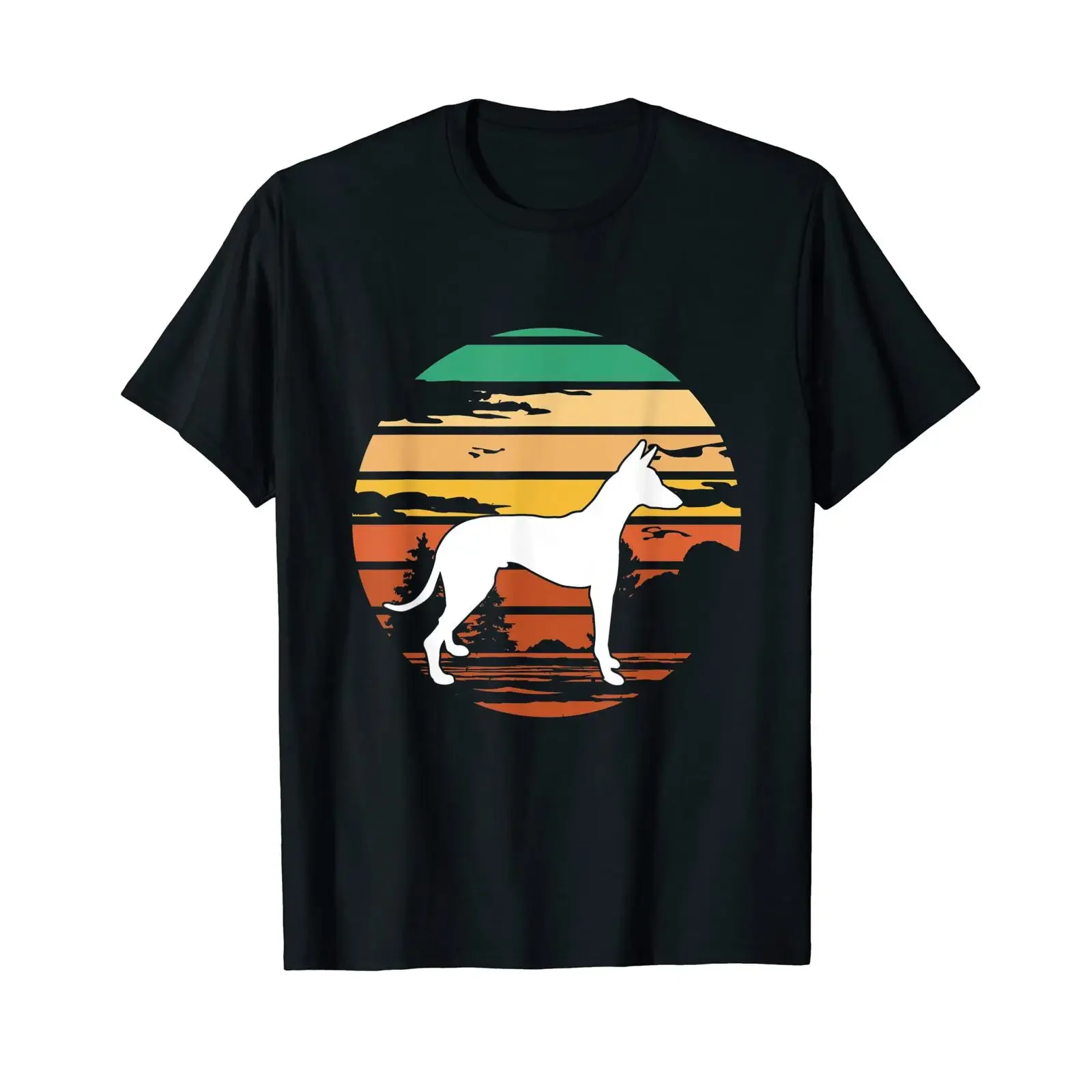 Podenco Retro Ibizian Hound Vintage T Shirt vintage Washed Breathable Stylish fashion Top For Everyday Wear homme Slightly