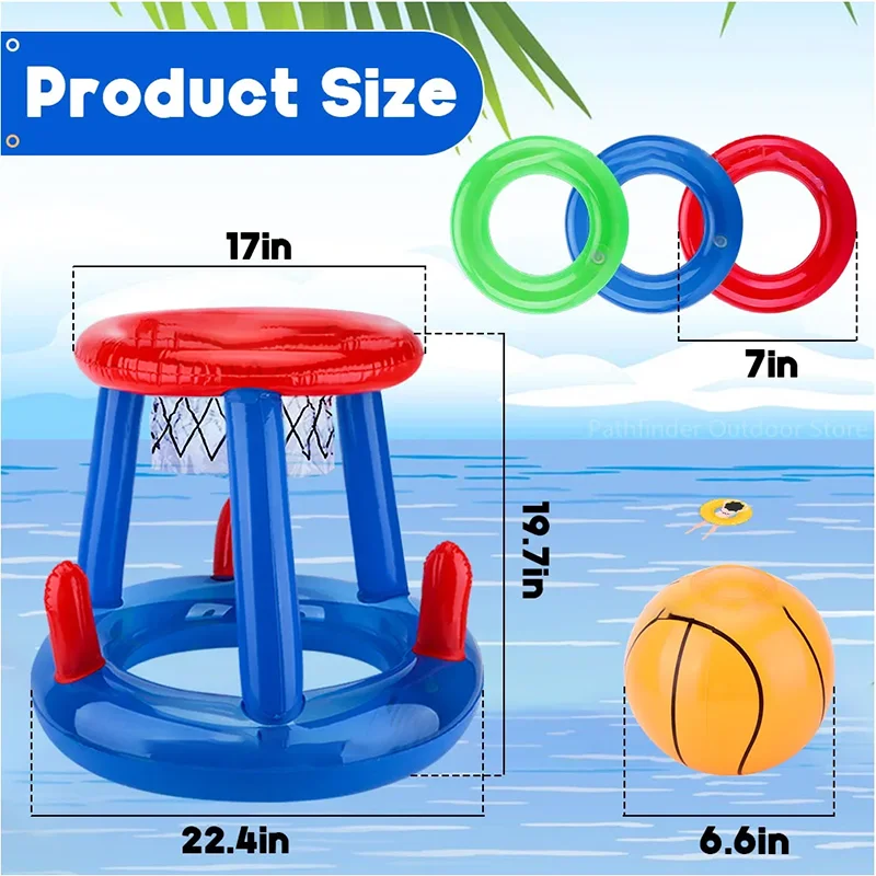 Piscina all\'aperto accessori da spiaggia anello gonfiabile lancio ghiera gioco Set piscina galleggiante giocattoli spiaggia divertimento estate