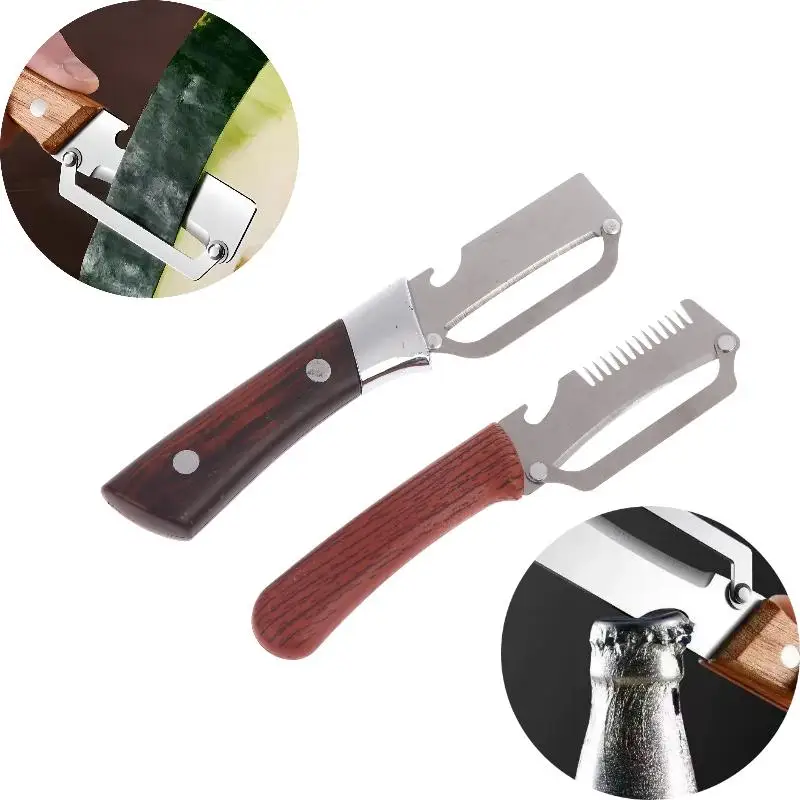 Vegetable Peeler 2Pcs Multi Function Stainless Steel Kitchen Specific Cut Onions Fruit Melon Tools