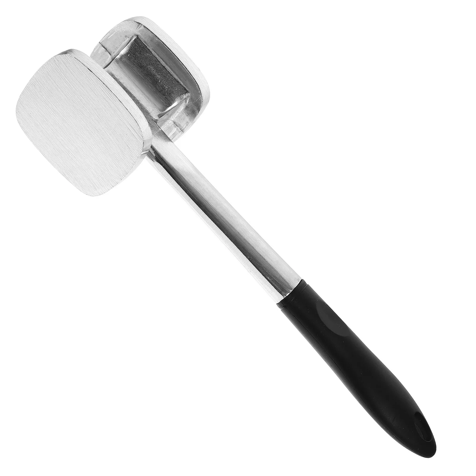 

1Pcs Kitchen Steak Hammer Meat Tenderizer Tool with Long Handle Full Material Aluminum Suitable for Cucumbers and Meats Silver