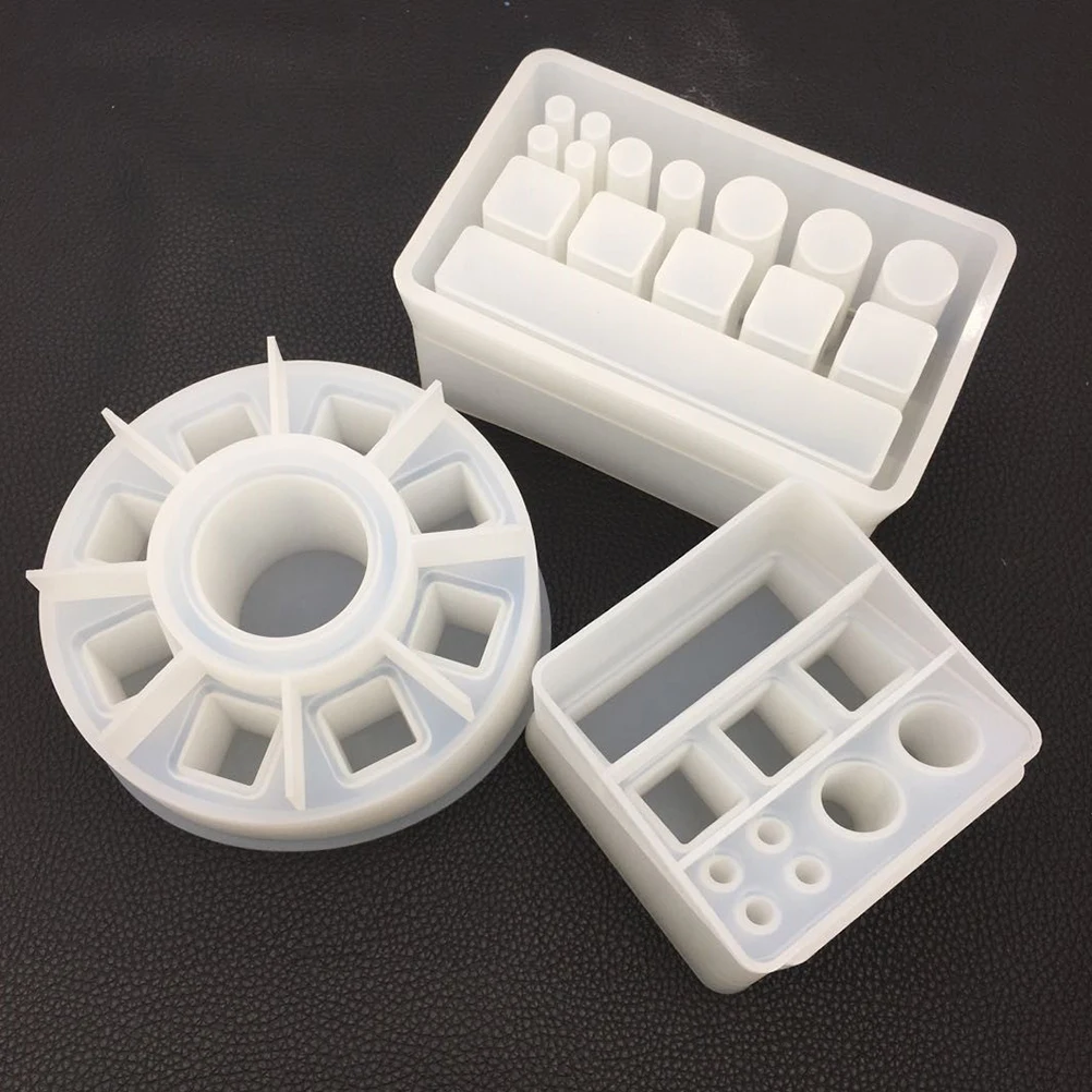 

creative epoxy mold silicone storage box decor silicone mold lipstick storage box mold diy lipstick storage mold