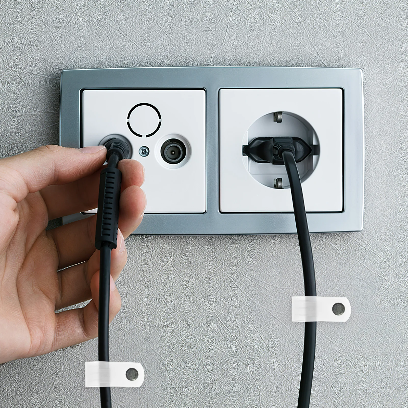 

1000 шт. прочные зажимы для веревочных светильников, кабельные зажимы, высокочувствительные держатели проводов для стены, уличные светодиодные фонари, декоративные зажимы для веревочных светильников