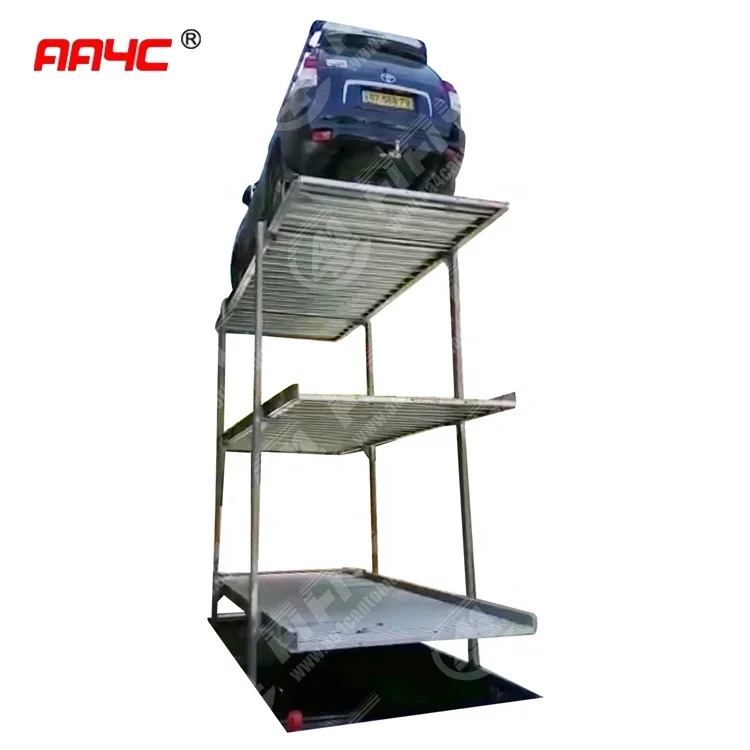 AA4C Hydraulic Underground Car Parking Lift  in-ground Car Parking System Vertical Car Parking System AA-UTS20/2; AA-UTS25/2