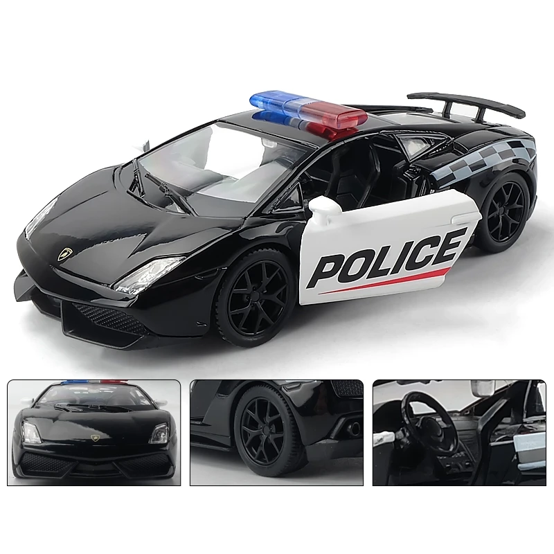 1/36 Lamborghini LP670-4 Murcielago Super Sport Toy Car RMZ City Diecast Metal Miniature Model Pull Back Collection Gift For Boy