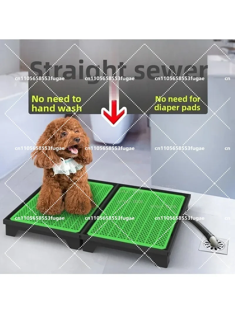 Creative Dog Toilet for Large and Medium Breeds, Automatic Drain Pet Urinal, No Pads, Easy Splice