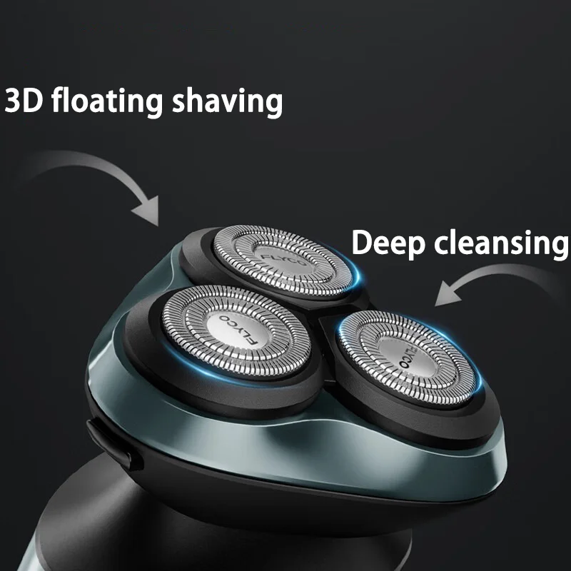 The New FLYCO FS928/FS929 Men's Smart Electric Shaver Shaves with A Full Body Wash, 1 Hour Fast Charge, and 90 Long Battery Life