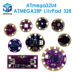 ATmega32U4 ATMEGA328P LilyPad 328 For Arduino DIY Kit Micro USB ATtiny85 LilyTiny Main Board Buzzer WS2812 RGB CR2032 TEMT6000