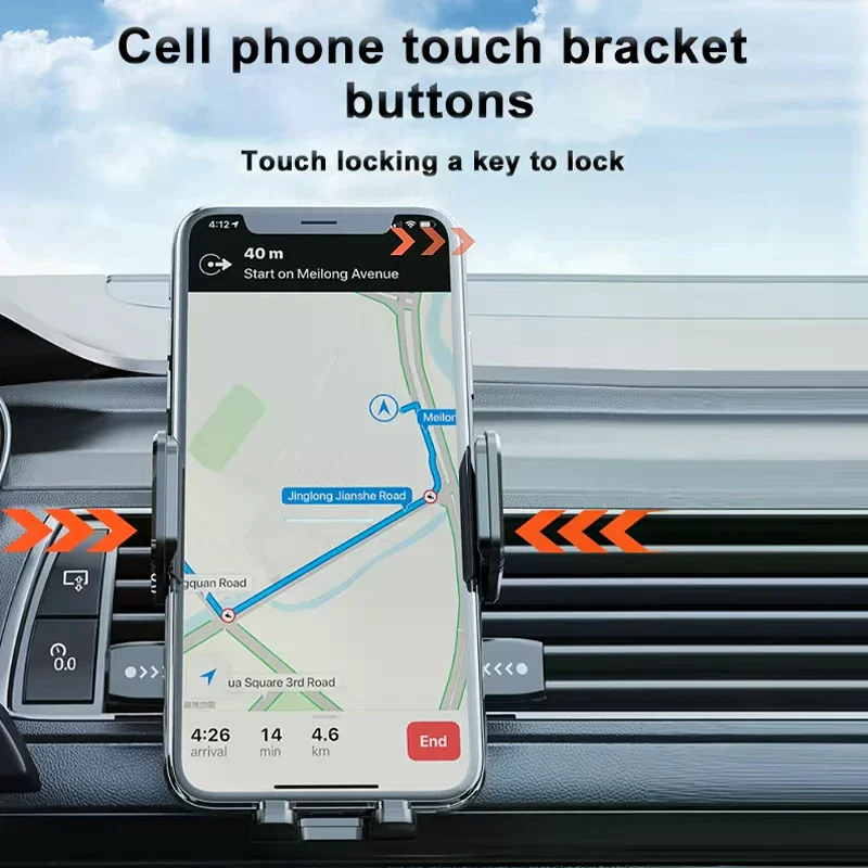 Phone Holder Stand Dashboard Mount 360° Rotatable Gravity Smartphone Holder With Extension Rod Bracket GPS Support