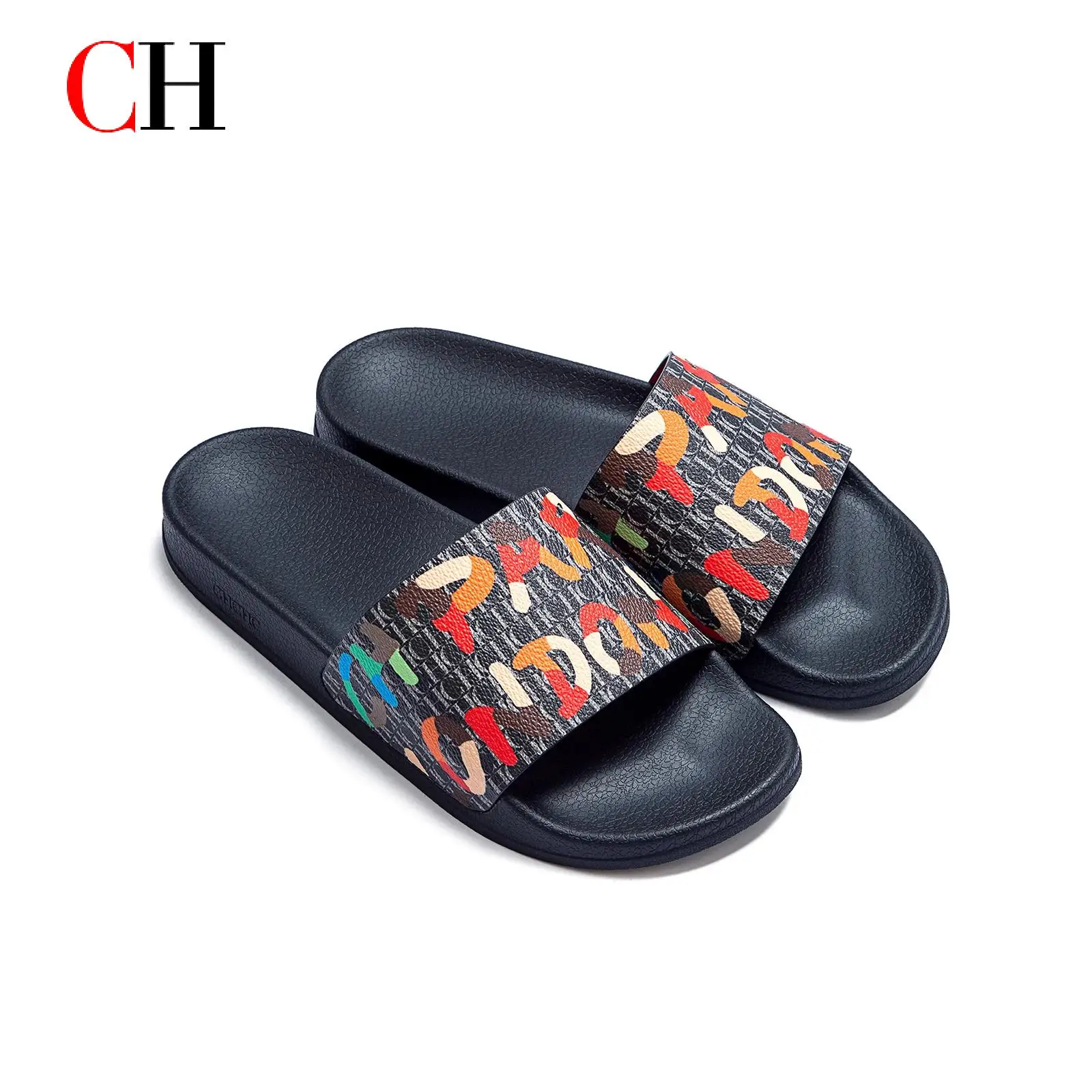 

CH PVC Material Outdoor Fshionable Women's Slippers Luxury Brand Women's Classic Letter Print Simple Design Casual 2025 New Mode
