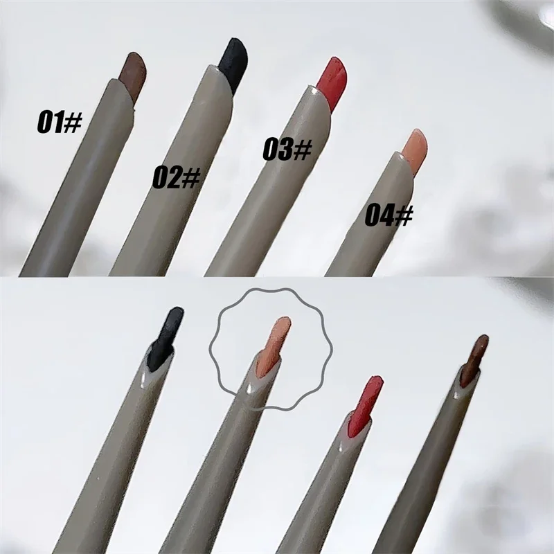 Heallor Silky Długotrwała kredka do oczu Eyeliner Pen Naturalny matowy eyeliner w kolorze czerwonego wina Łatwy do pokolorowania Wodoodporny makijaż oczu C