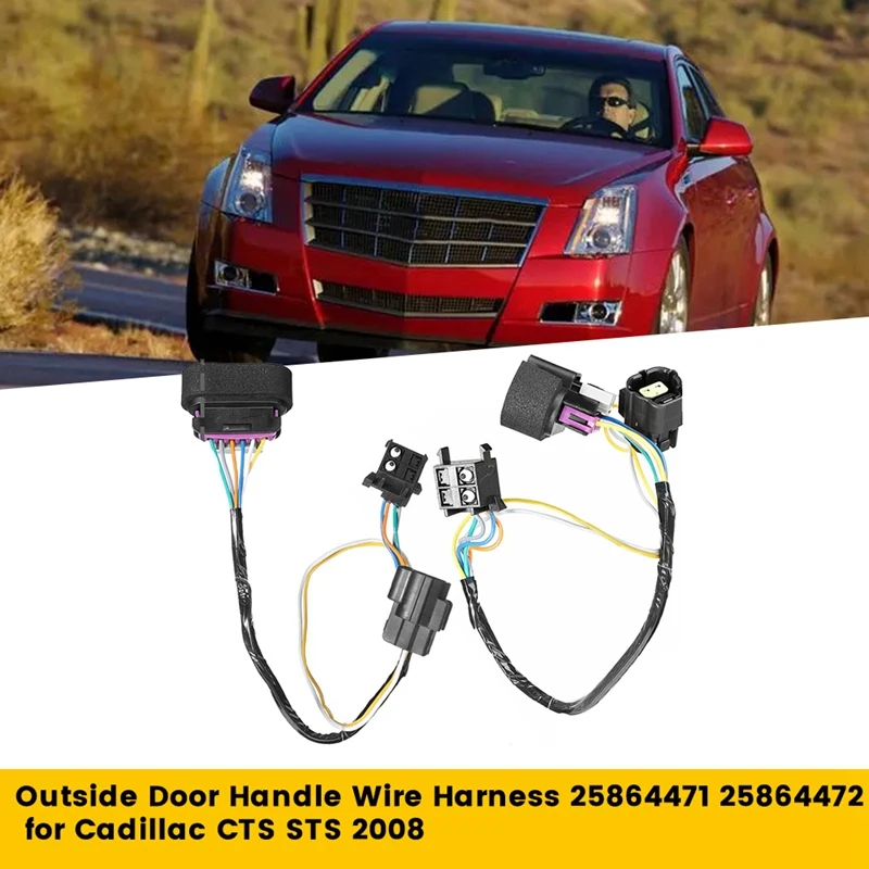 Front Outside Door Handle Wire Harness For Cadillac CTS STS 2008 Door Handle Housing Connector Wire