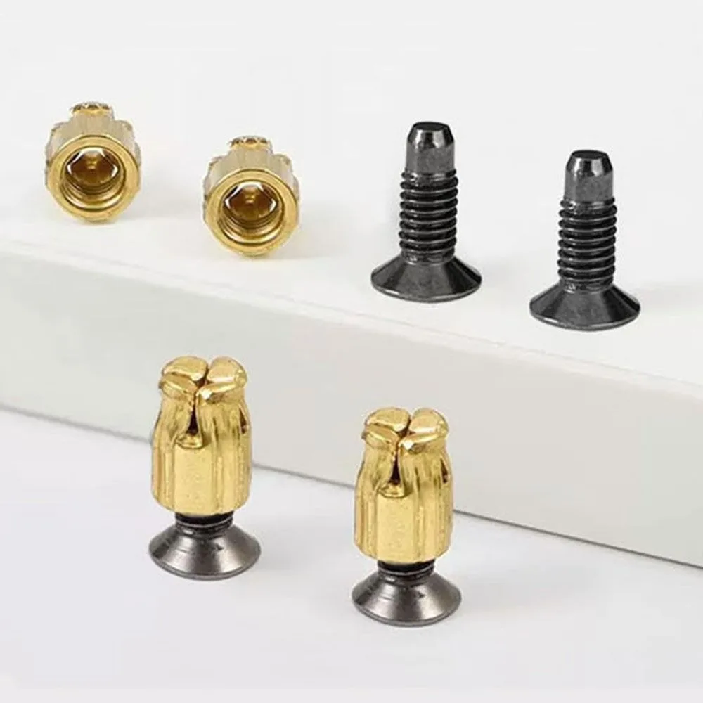 20Set Embedded Parts Cabinet Hinge Nut Screw Rust Proof Reusable Expansion Nut Kit Stable Structure Practical