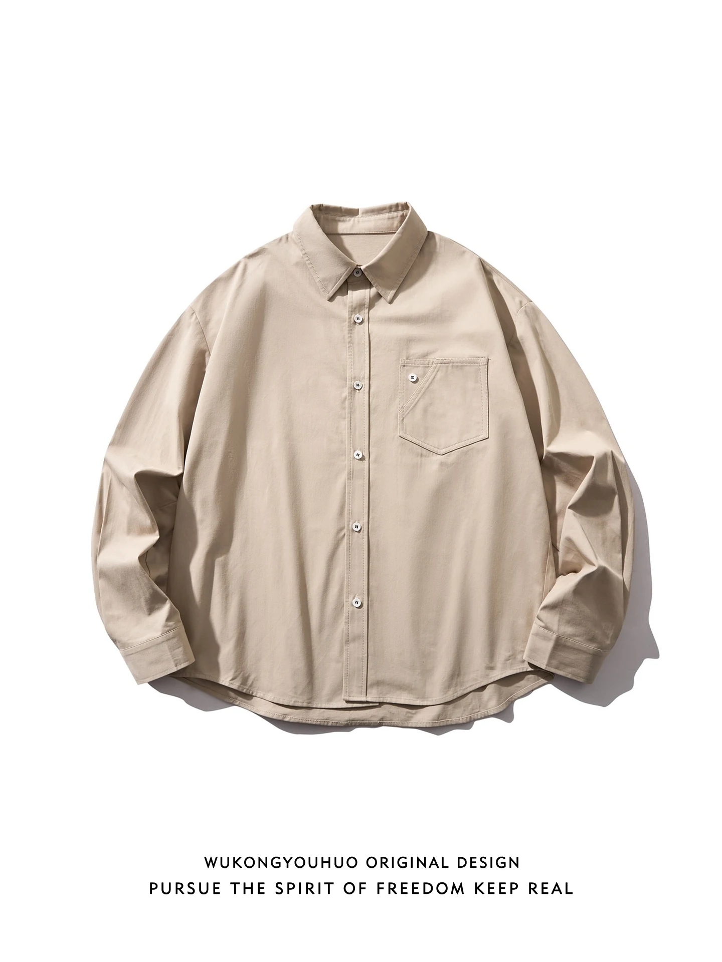 

Весенняя сезонная свободная повседневная длинная рабочая одежда Pure Color irt ex Ретро модная брендовая удобная свободная посадка irt