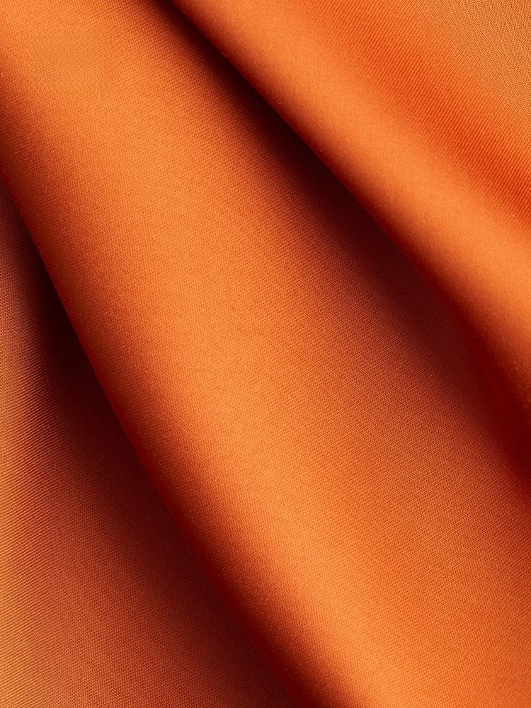 Vestido de Mujer H&M, E Falda Larga de Satén Drapeado, Plones ros y Suaves, Estilo Nuevo de Otoño, Color Puro ...