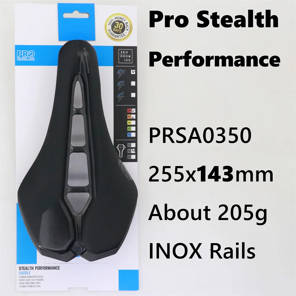 Original PRO Stealth road saddle Carbon/Steel Rails cycling cushion hollow saddle 142/152mm Stealth Performance LTD/Offroad