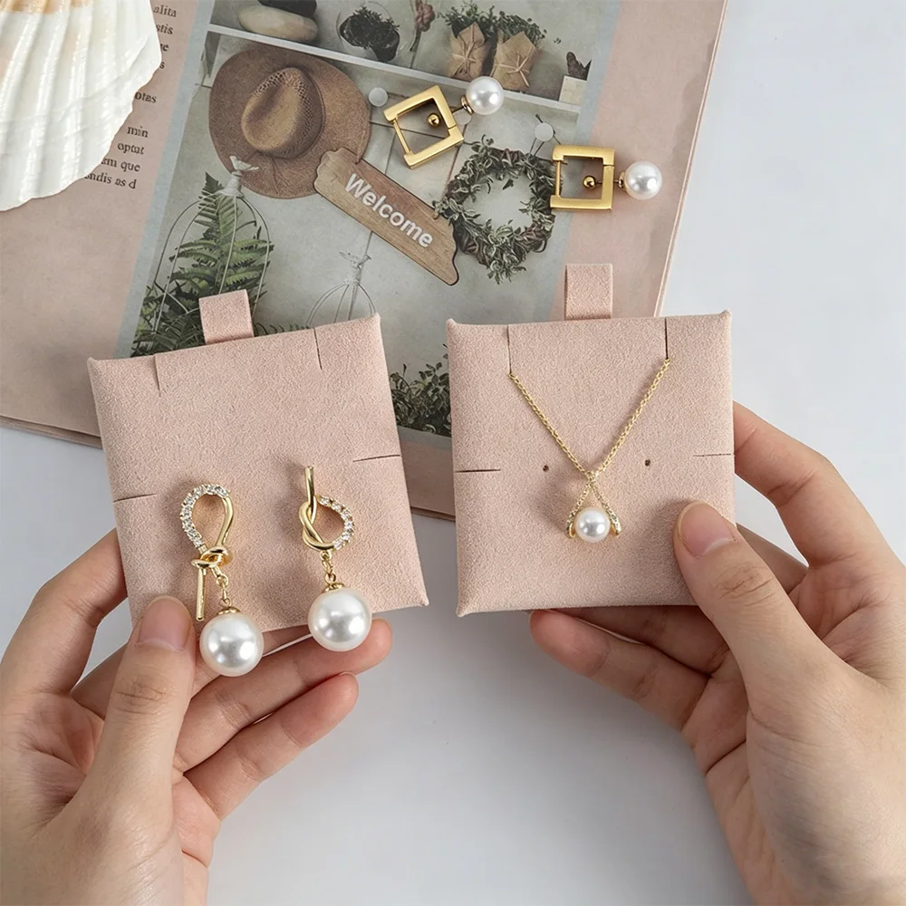 50-pcs-earring-cards-necklace-ankle-bracelet-card-trinket-holder-display-pads-6x6cm-microfiber-hanging-tags-for-jewelry-display