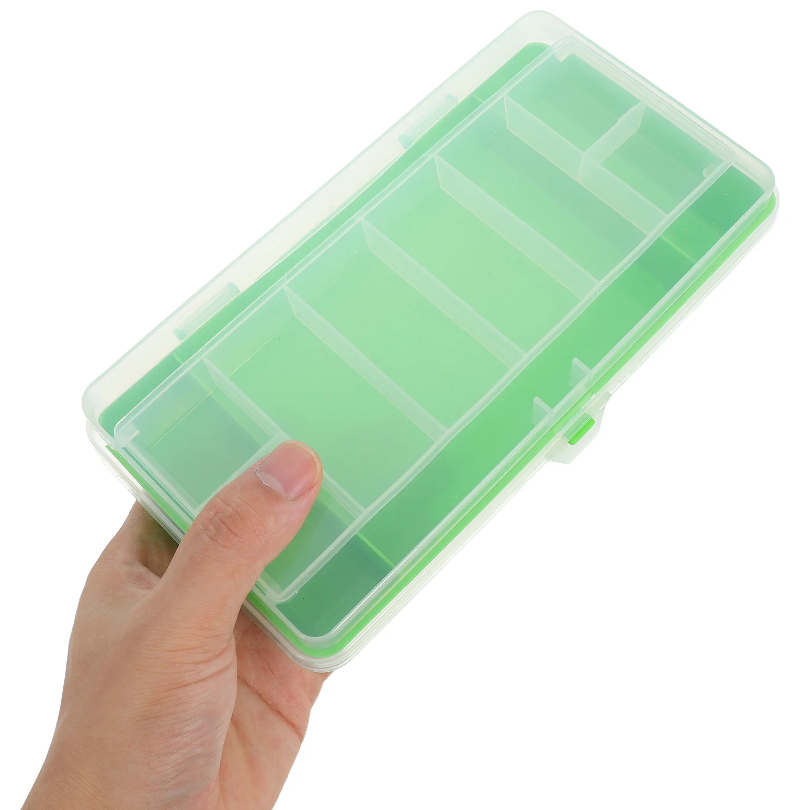 

Double-Layer Fishing Tackle Box Waterproof Plastic Lure Organizer Portable Bait Storage Case Sea Fishing Gear Anglers