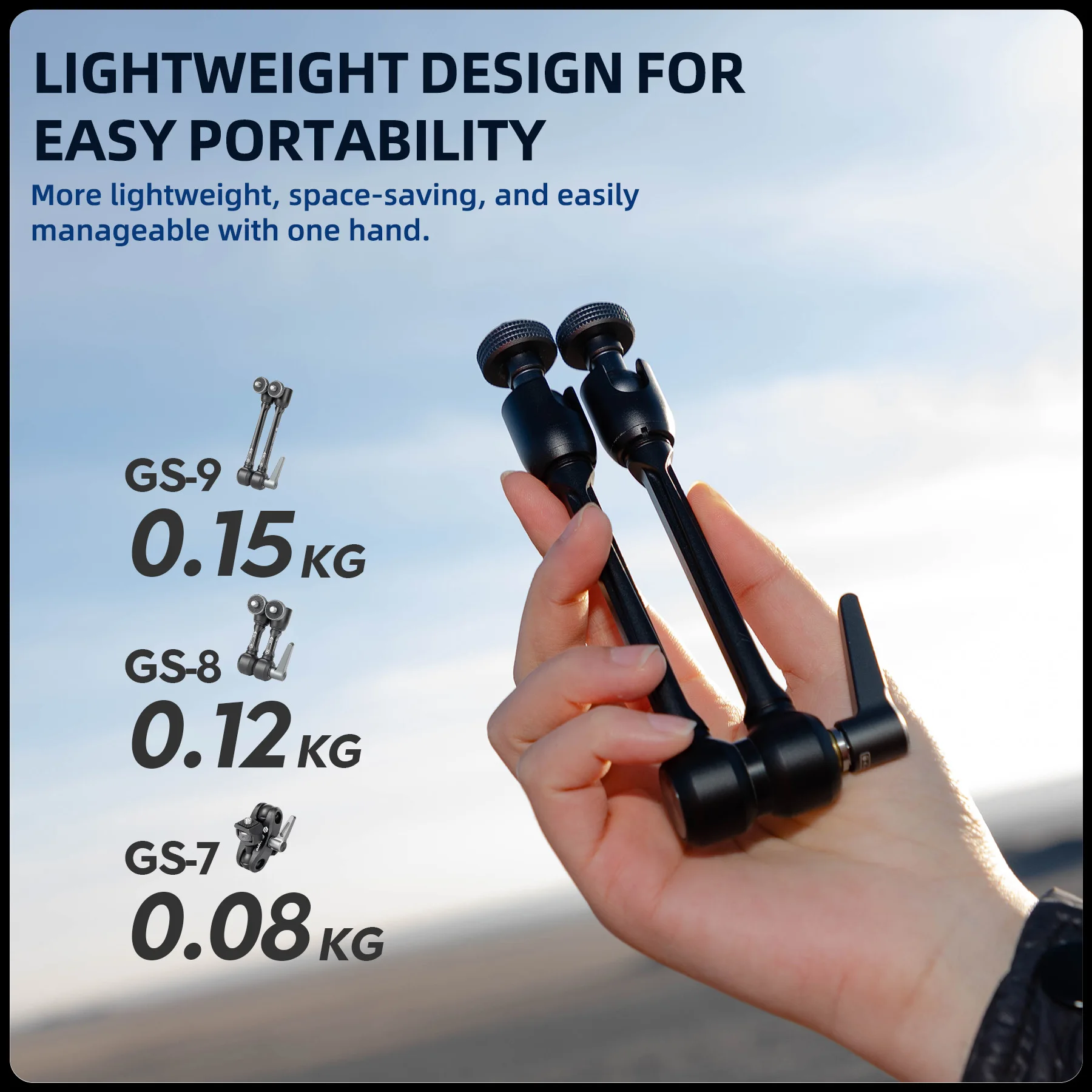 Fotopro Universal Magic Arm 1/4 Inch Screw Adjustable Articulating Magic Arm for Tripod LED Light Monitor