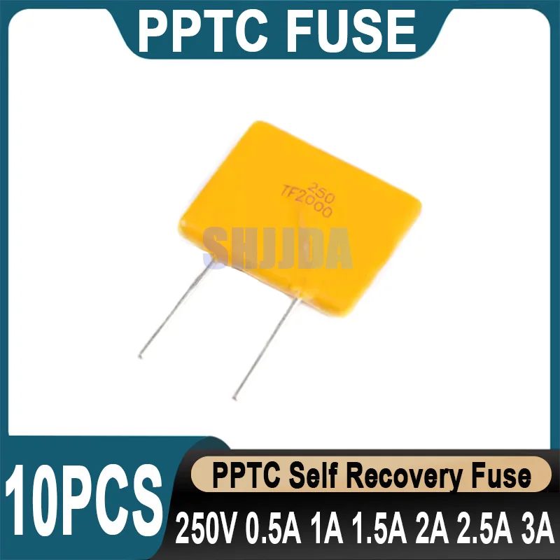 10 pz PPTC fusibile ripristinabile 250V 0.11A 0.12A 0.18A 0.2A 0.3A 0.4A 0.5A 0.6A 0.8A 1A 1.2A 1.5A 2A 3A Plug In fusibile autosigillabile