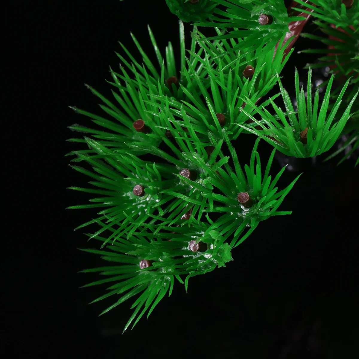 

1pc Aquarium Simulated Plant Decoration Lifelike Resin Base Ornament Safe Natural Look For Environment Giftaquarium Fish Tank