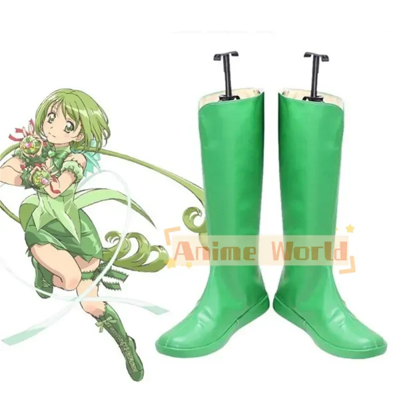 

Tokyo Mew Mew Lettuce Midorikawa Cosplay Shoes Custom Made Halloween Carnival Party Props