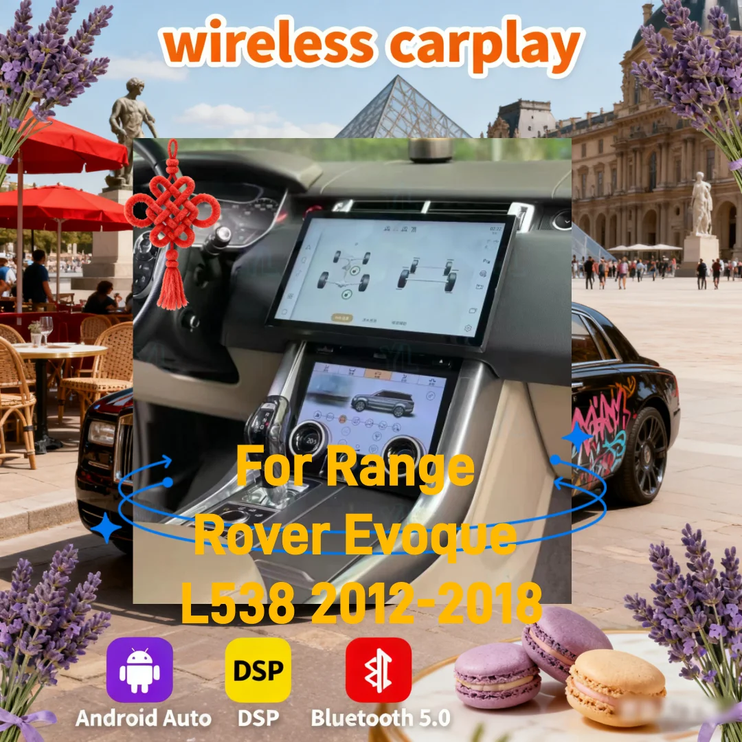 13.3” Touch Scree Android13 Smart Car System For Range Rover Evoque L538 2012-2018 Car Radio Multimedia Carplay AC Panel Screen