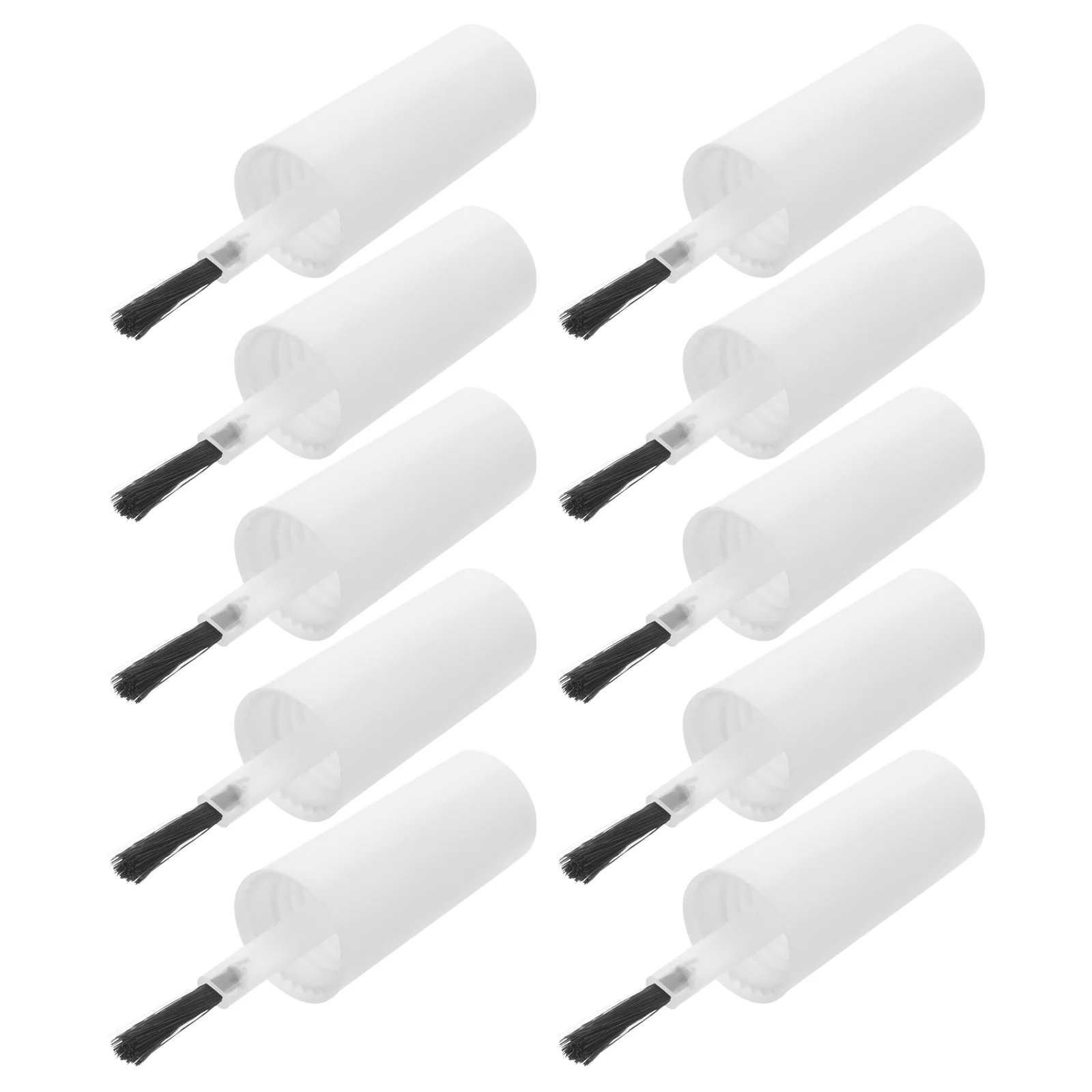 

20 Pcs Nail Gel Polish Replacement Brush Caps for Bottle Artificial Fiber Home
