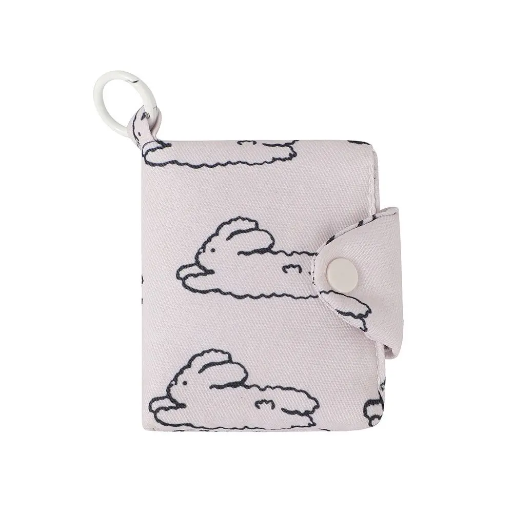 New Cute Student Coin Purse Portable Korean Wallet Card Holder Floral Printed Multi Layer Card Bag Small Storage Bag