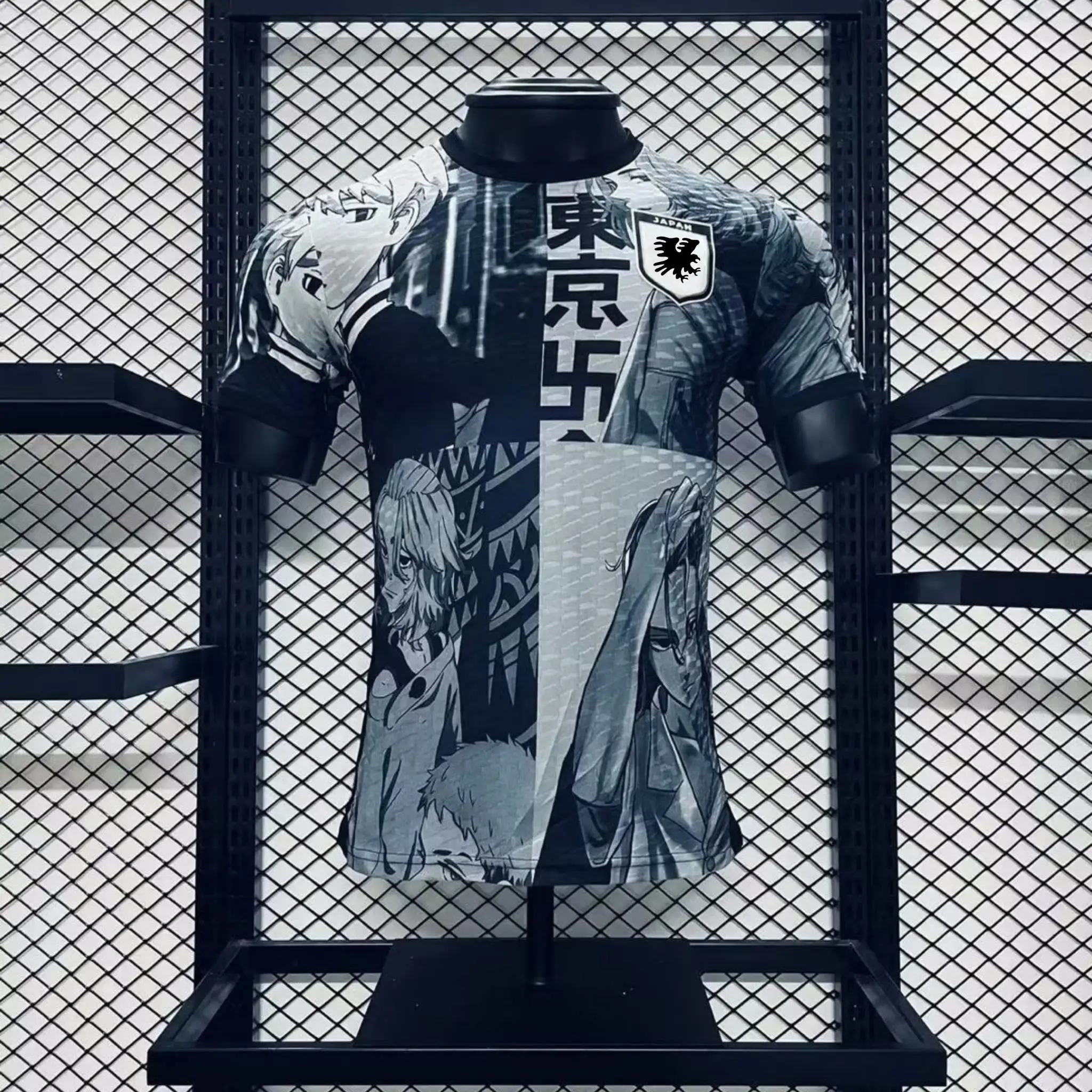 Japan Athletic Soccer Jersey Urban Temple Graphic 3D Print Top Breathable Quick Dry Outdoor Casual Fitness T-shirt Fashion Top