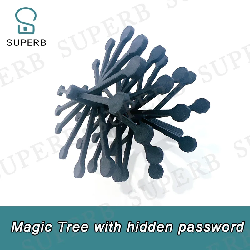 Escape Room Prop Magic Tree hidden Password Puzzle Digital Letter Code Escape Game SUPERB 1987 Customizd Product escape puzzlle