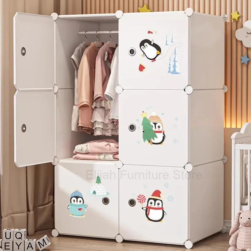 

Kids Simple Wardrobe Partitions Organizer Bedroom Cupboard Closet Portable Display Cheap Small Garden Muebles Hotel Furniture