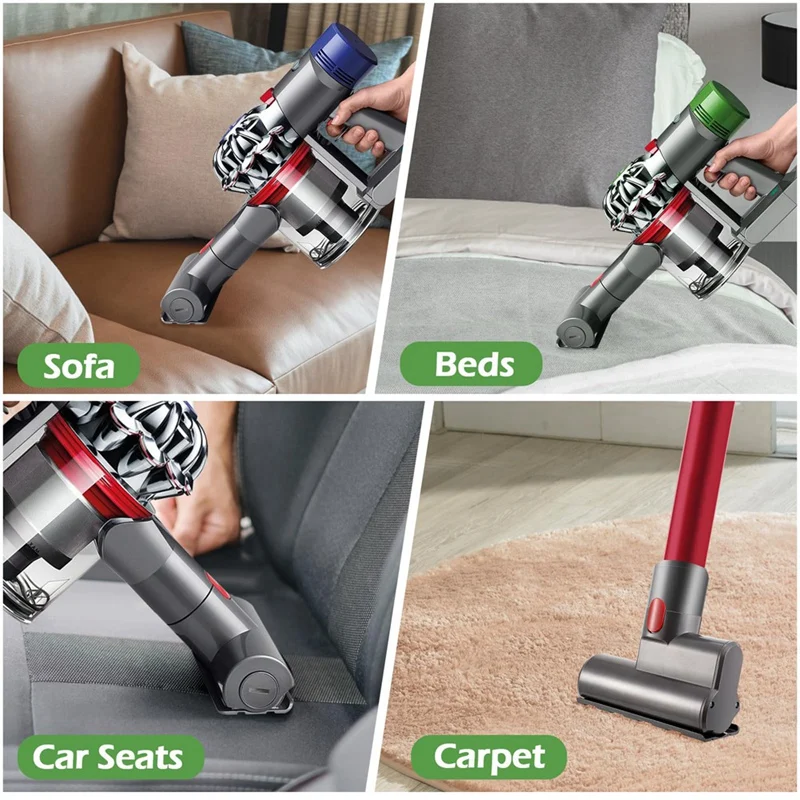 【Berserkk】رأس فرشاة إزالة عث الفراغ للمكانس اللاسلكية Dyson V7، V8، V10، V11، V15 - قطع غيار فرشاة كهربائية صغيرة