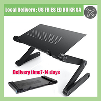 New Multifunctional Folding Laptop Stand  Portable Notebook Computer Table Lapdesk for Sofa TV Bed PC Desk Stand Adjustable