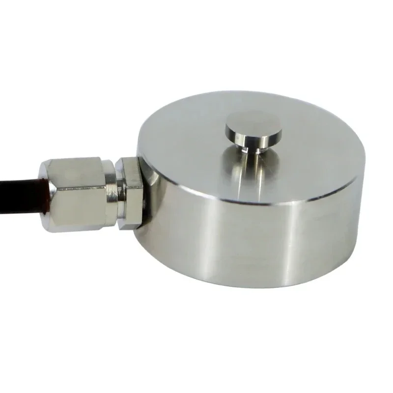 

10mm Miniature Button Load Cell for Tactile Robot Compression Test, High-Precision Force Sensor 1-10T