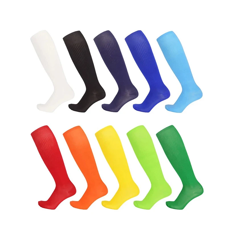 Professional Football Socks Over Knee High Tube, Thick Terry Bottom Sweat-Absorbing Non-Slip for Men Kids Adult Sports - Durable