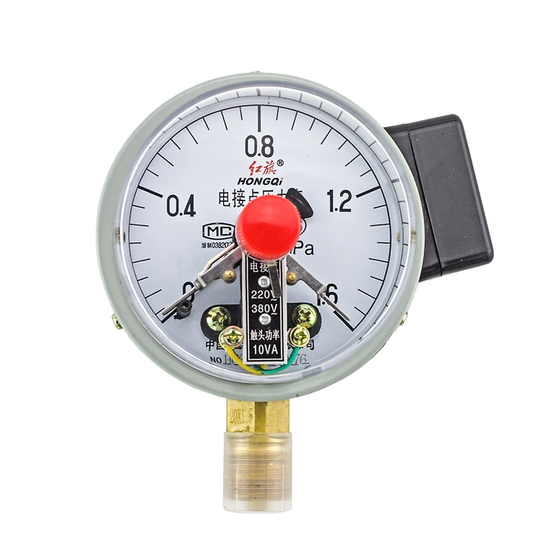 4'' M20*1.5 Magnetic Aid Electric Contact Pressure Gauge 1Mpa Contact Pressure Switch 100mm