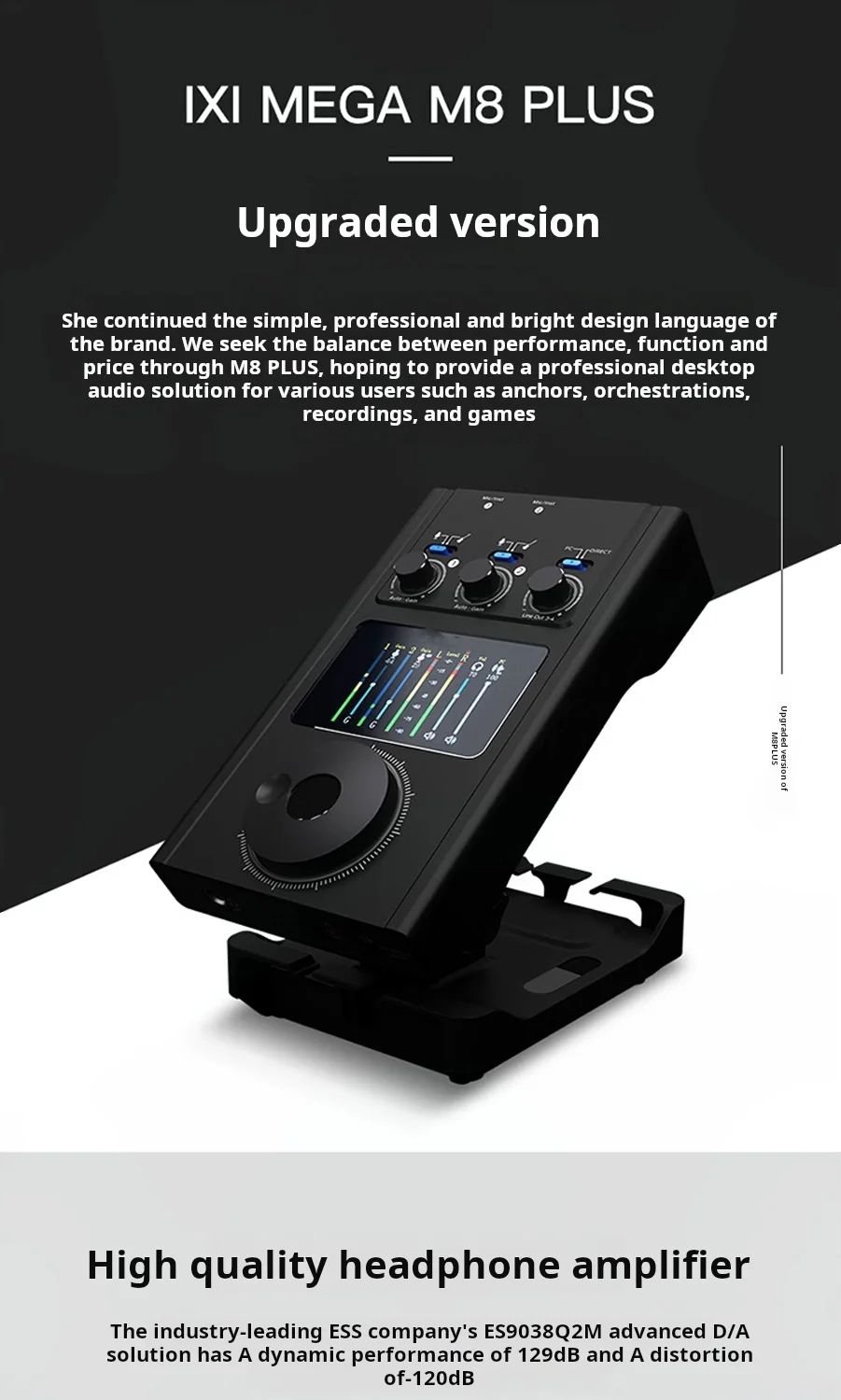 IXI MEGA M8 PLUS Sound Card Computer Mobile Live Entertainment Anchor Recording Equipment Set External