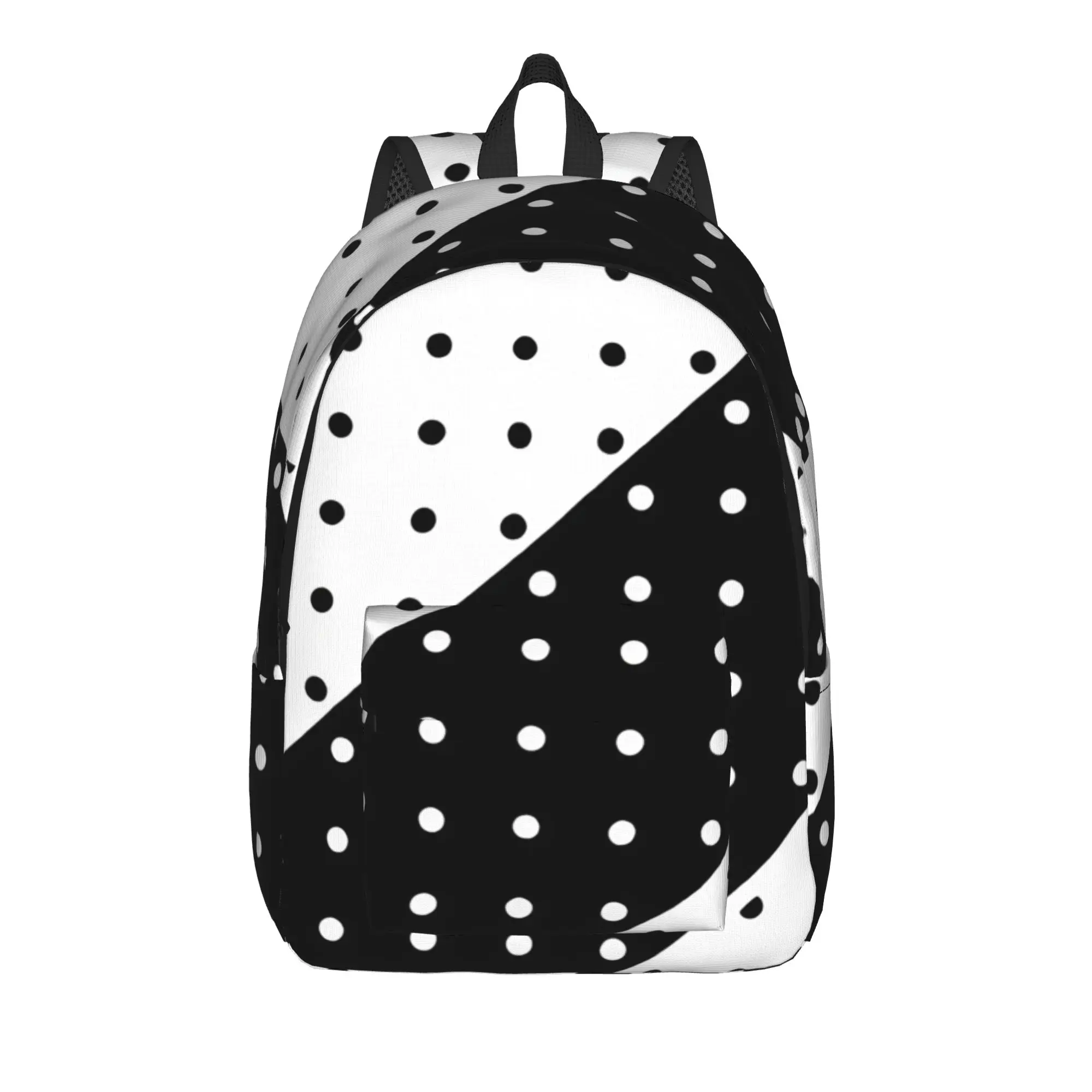 Diagonal Dot Patchwork Backpack  Female Polyester Travel Backpacks Print Cool High School Bags Rucksack