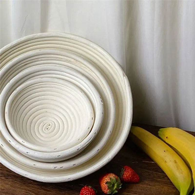 ABNQ Round Rattan Bread Fermentation Basket Drying Storage Fermentation Basket Bread Fermentation Basket