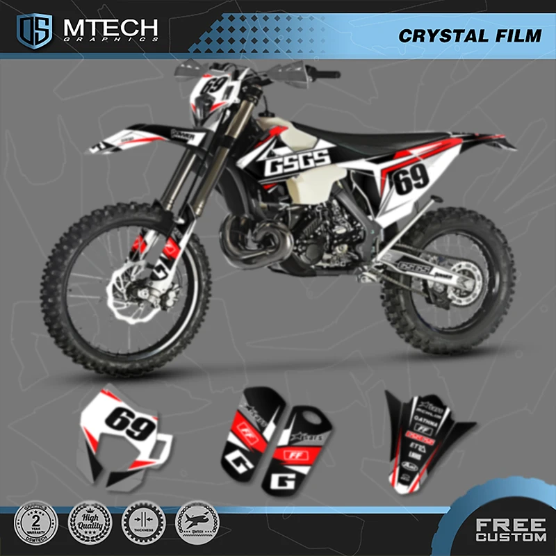 

DSMTECH MOTO Motorcycle Team Graphics Decals Stickers Kits For GASGAS 2018 2019 2020 EC 004