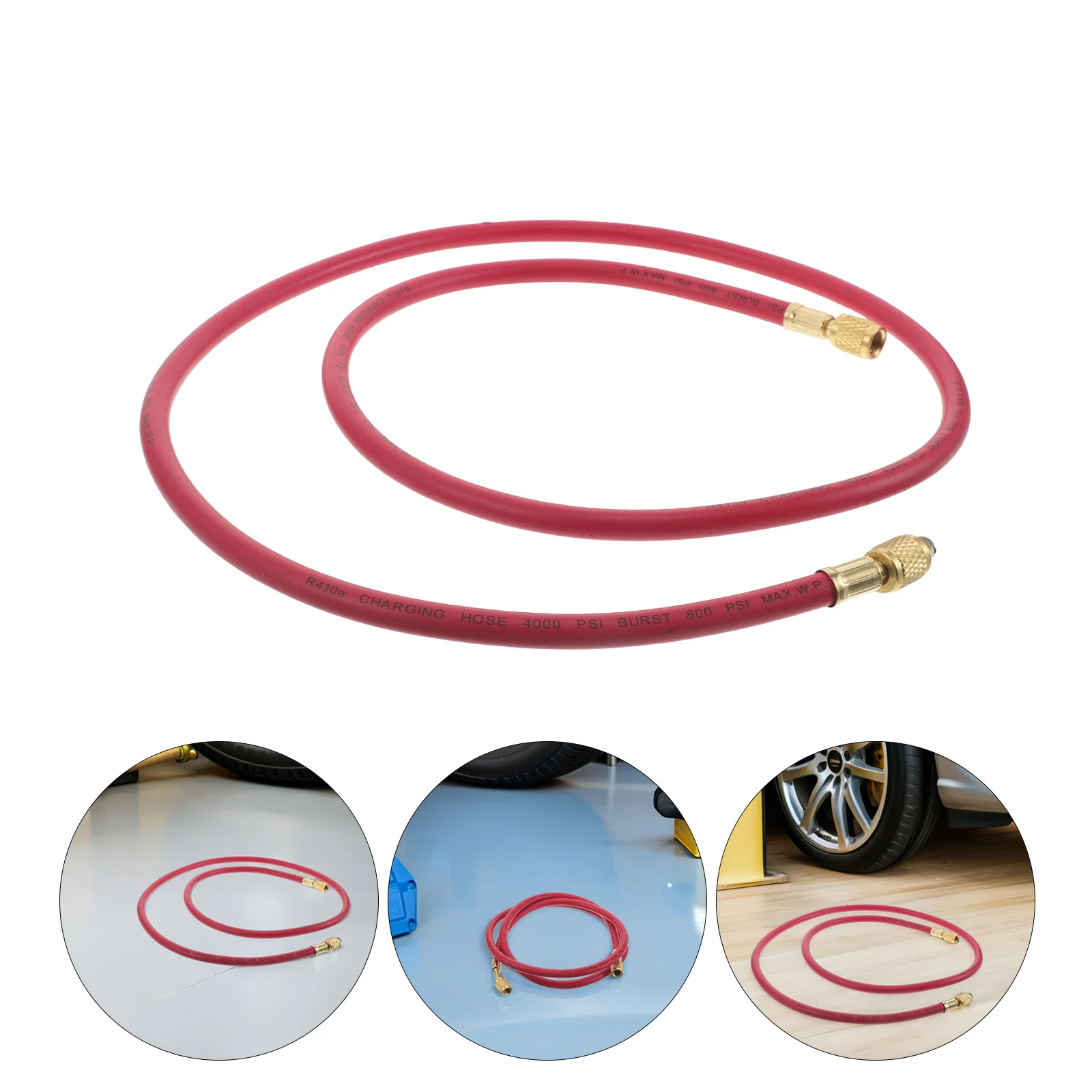 

60-дюймовый шланг для заправки хладагента кондиционера для автомобиля, перезарядка переменного тока, высокое давление, система Hvac, герметичное использование для охлаждения