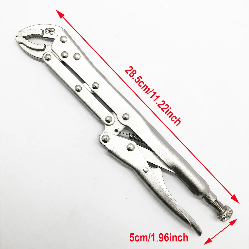 45 Degree Extended Locking Plier Set - Locking Pliers with Serrated Teeth - For Home Improvement & Home Repair ，2-Pieces