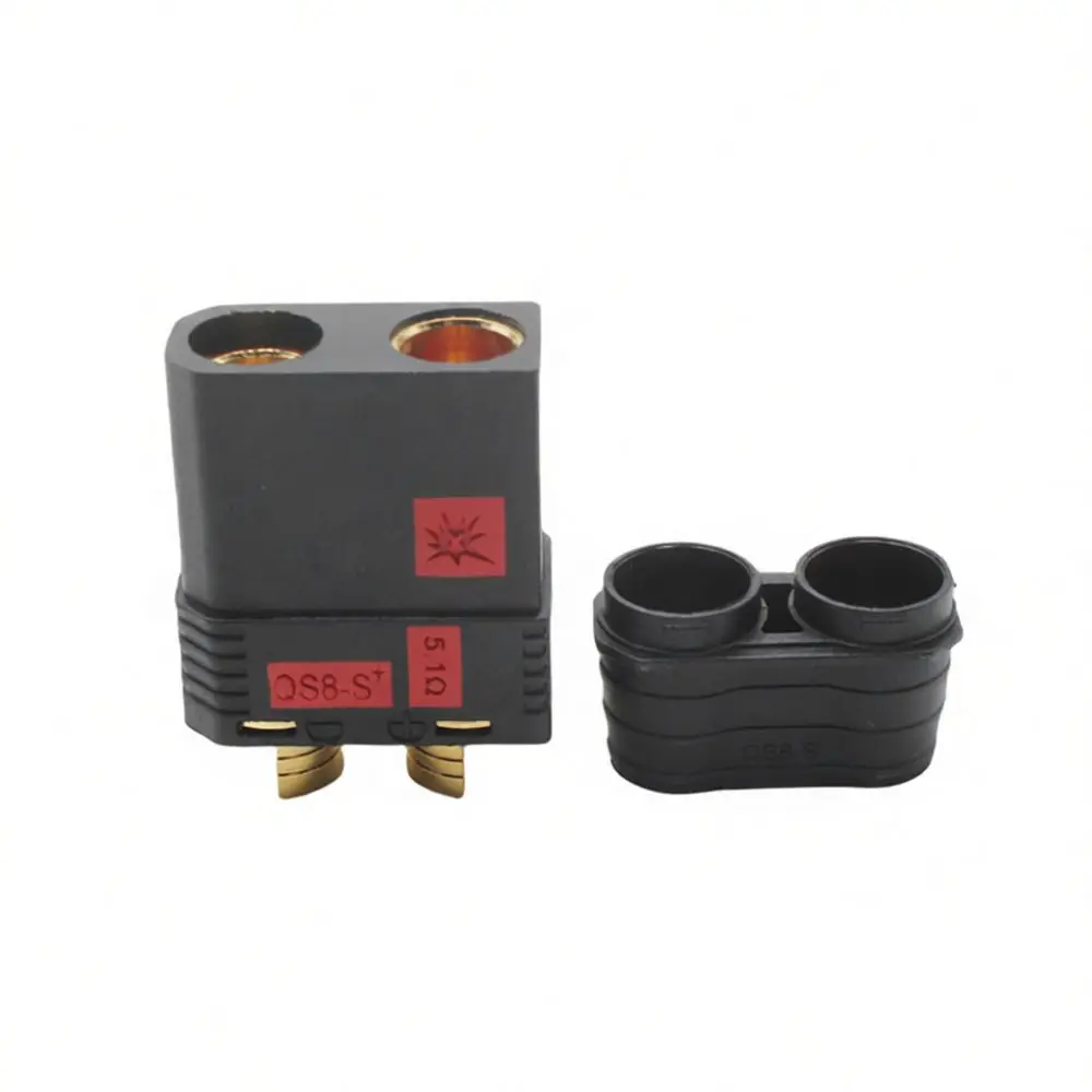 QS8 High Current Anti Spark Connector 120A Electric Bicycle Battery Plug Gold Plated Terminal Industrial Power Supply Hardware