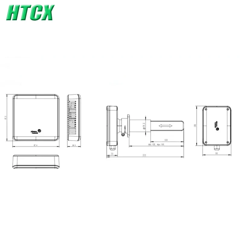 New CD7000W0 CD7000D0 Carbon dioxide sensor wall mounted air duct transmitter 0-2000PPM