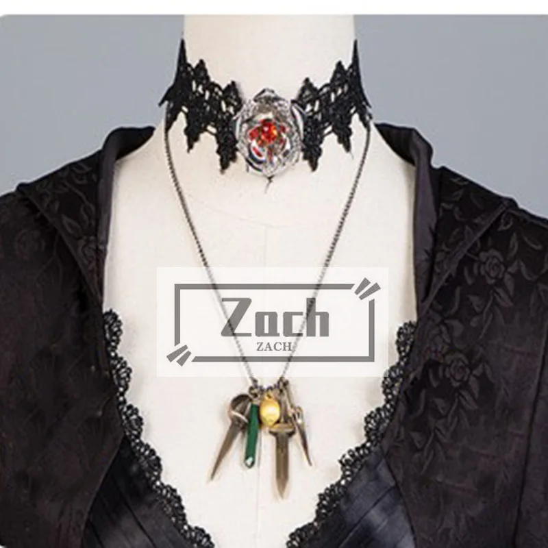 فستان ملكة مصاص الدماء مع قلادة ، قرية شريرة ، بيلا ، إيزابيلا ، روب ، زي تنكري ، ملابس مسائية ، هالوين ، حفلة فاخرة